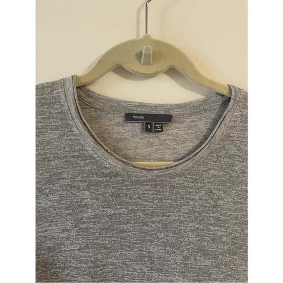 Vince Grey Metallic Long Sleeve Crew Neck Small - Picture 5 of 5